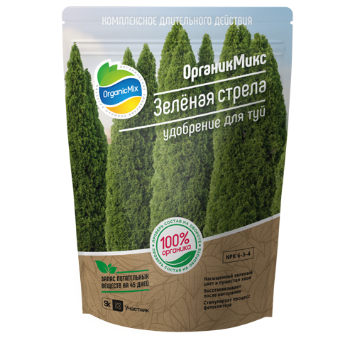Удобрение Органик Микс Зеленая стрела для туй