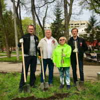 Посадка яблонь к 75-летию Победы